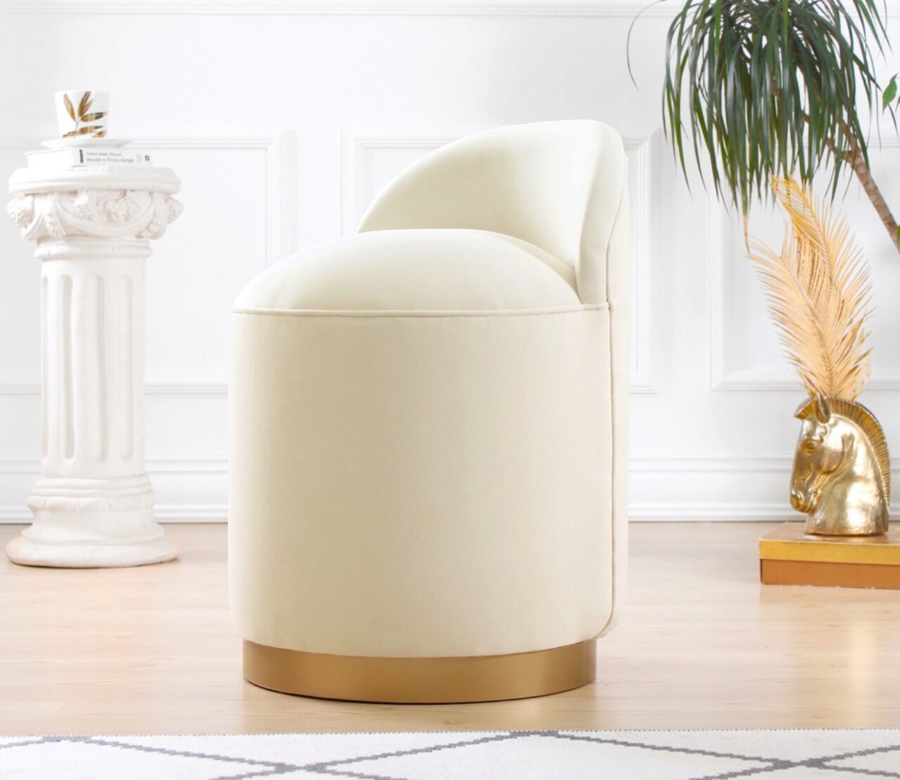 Taburet, Atelier del Sofa, 209FLF1106, Crem - imagine 6